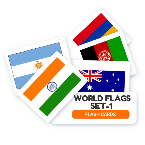 World Flags Flash Cards - Set 1