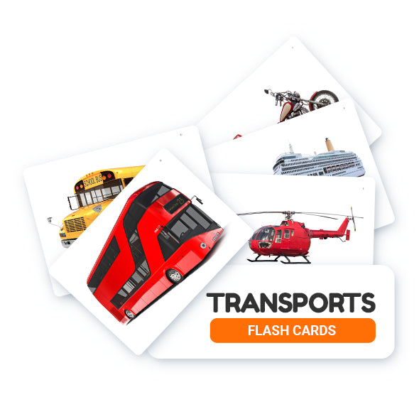 Transports Flash Cards
