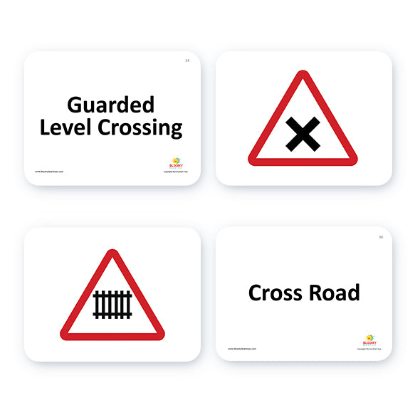 Road signs Flash Cards