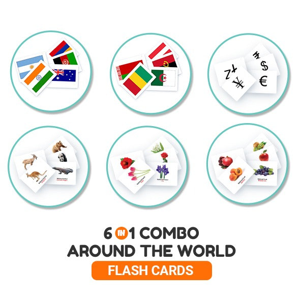 Around the World 6 in 1 combo  - Bundle Flash Cards